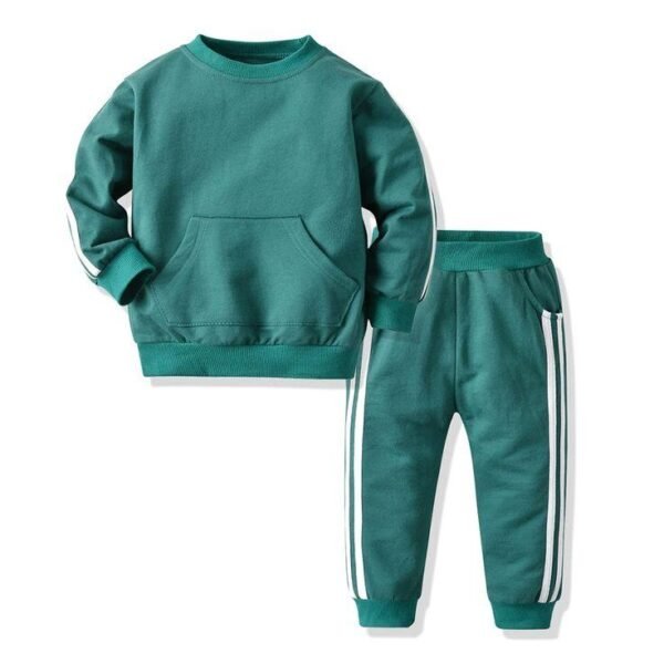 Fleece Hooded for Baby - Tops - Pants - Tracksuit - Green