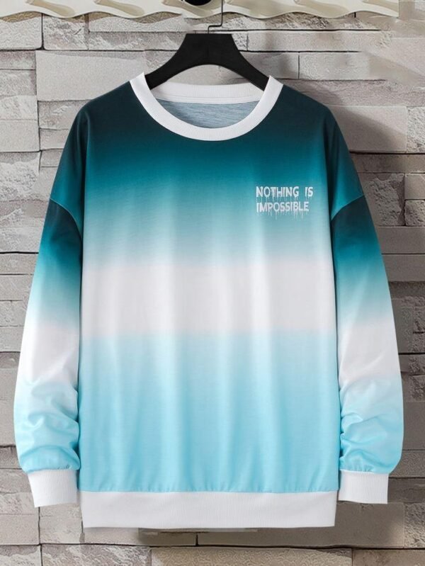 Men Slogan Graphic Pullover