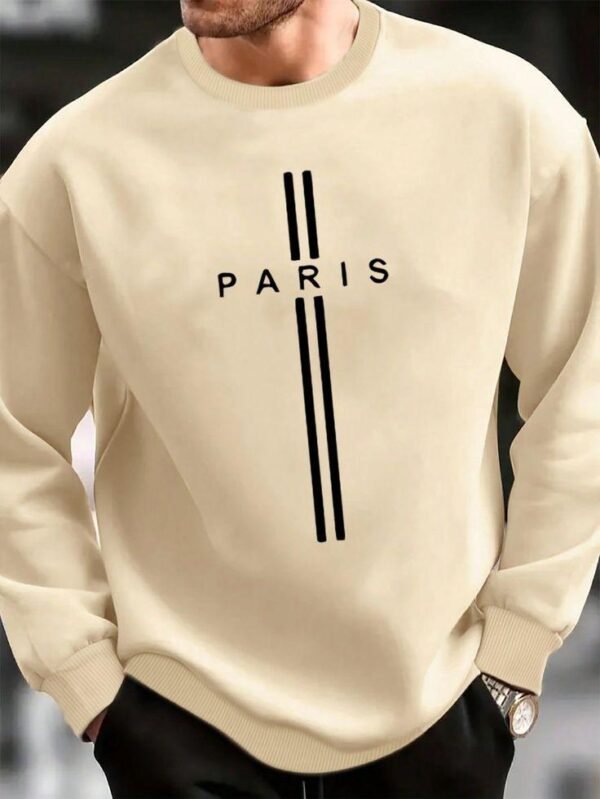 Men's Letter Print Pullover Sweatshirt
